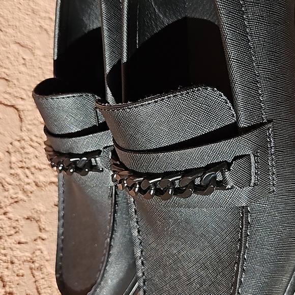 Guess black ciflin loafers dress shoes size 10 - Picture 5 of 13